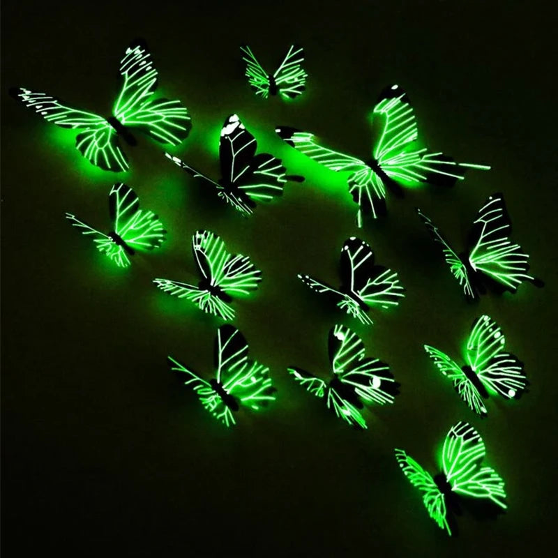 3D Luminous Butterfly Creative Wall Sticker