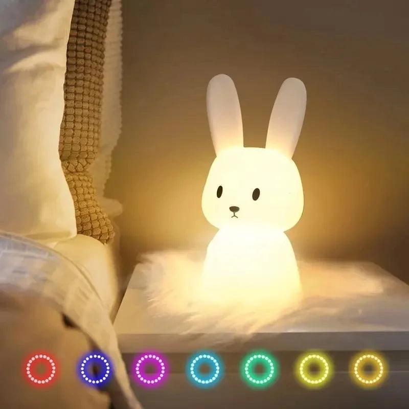 LED Night light Silicone Rabbit [Touch Sensor]