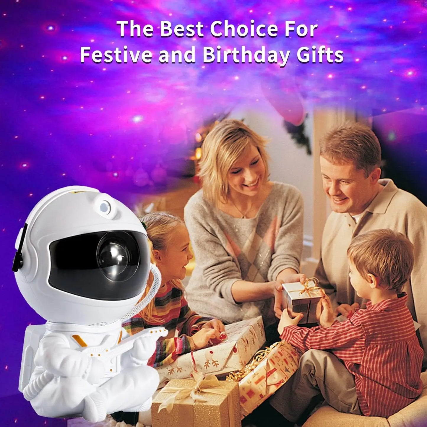 Astronaut Projector Night Light Nebula