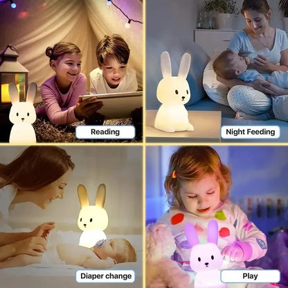 LED Night light Silicone Rabbit [Touch Sensor]